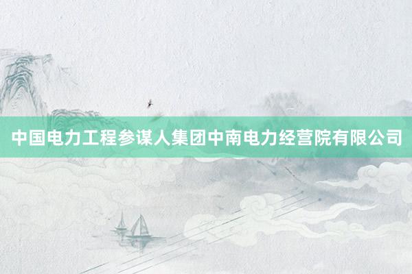 中国电力工程参谋人集团中南电力经营院有限公司