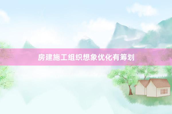 房建施工组织想象优化有筹划